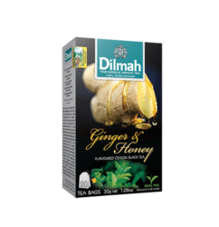 Dilmah Ginger & Honey Flavoured Ceylon Black Tea – 20 Tea Bags