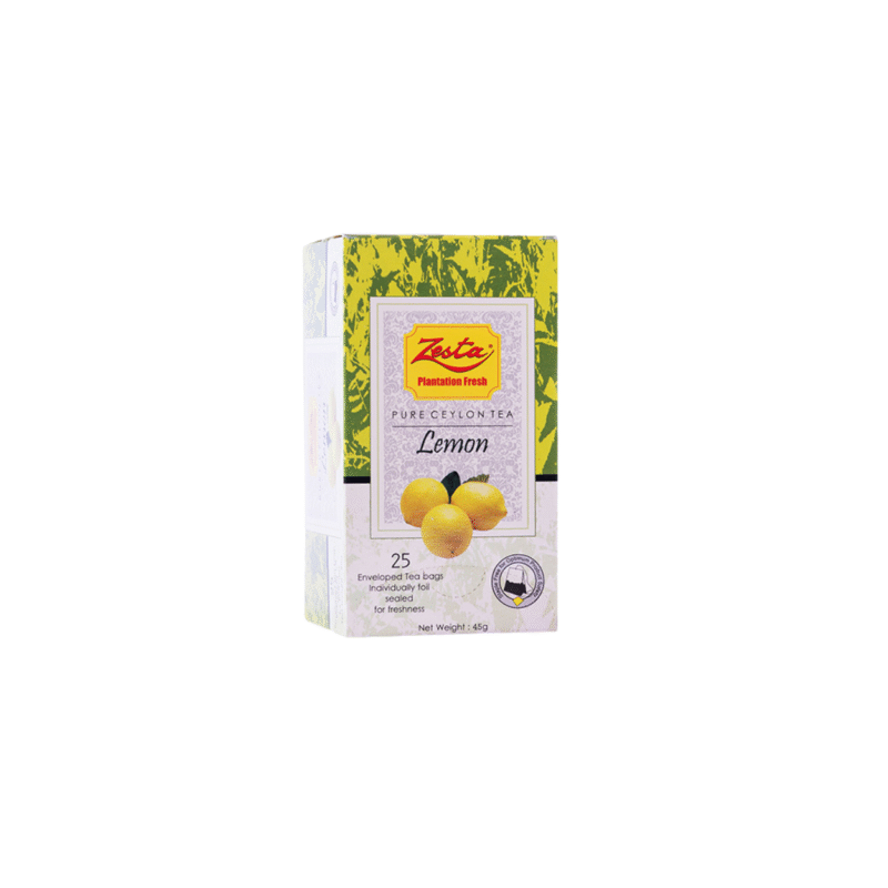 Zesta Lemon Flavoured Ceylon Black Tea – 25 Tea Bags